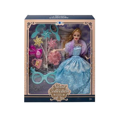 11.5寸实身9关节婚纱芭比带眼镜吸塑配件 - OBL10402878