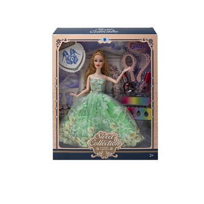 11.5寸实身9关节婚纱芭比带梳子镜子吸塑配件 - OBL10402880