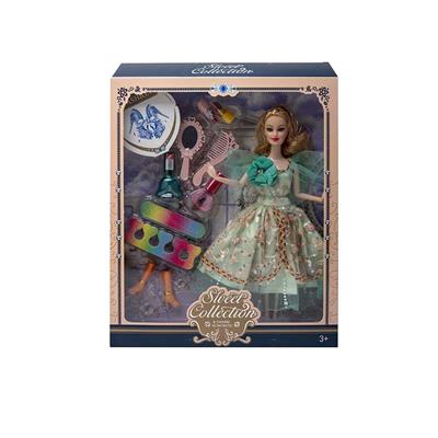 11.5寸实身9关节婚纱芭比带梳子镜子吸塑配件 - OBL10402881