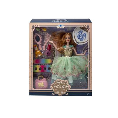 11.5寸实身9关节婚纱芭比带打扮吸塑配件包包 - OBL10402885