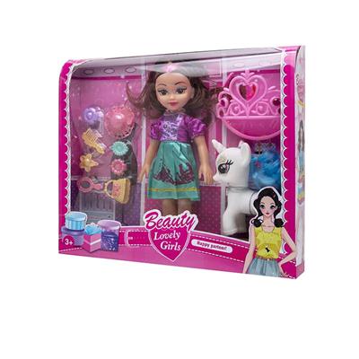 12寸空身肥童娃娃(带音乐)配马大皇冠打扮配件吸塑 - OBL10402909