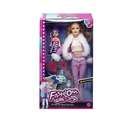 11.5寸9关节实身时装芭比带3寸仔滑板帽吸塑配件 - OBL10402927