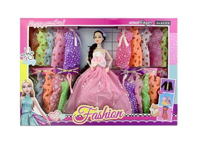 11.5寸实身9关节婚纱芭比带吊裙配件 - OBL10402957