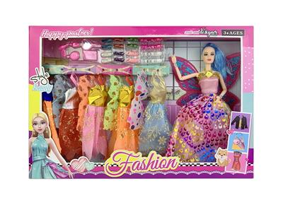 11.5寸实身9关节婚纱芭比带鞋子吸塑配件蝴蝶翅膀配件 - OBL10402963