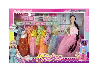 11.5寸实身9关节婚纱芭比带鞋子吸塑配件大耳环配件 - OBL10402964