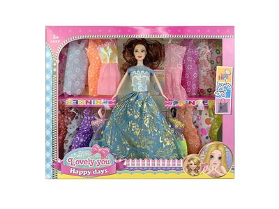 11.5寸实身活手婚纱芭比带吊裙配件 - OBL10402986