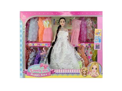 11.5寸实身空身婚纱芭比带吊裙配件 - OBL10402989