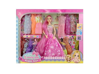 11.5寸实身9关节婚纱芭比带吊裙配件 - OBL10402990