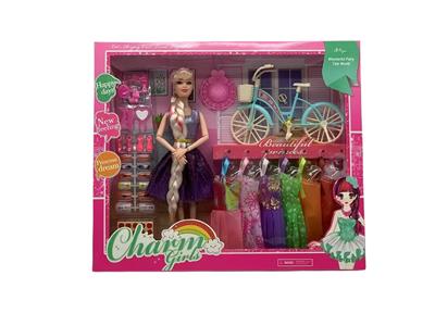 11.5寸实身9关节时装芭比带美甲吸塑配件单车帽子吊裙配件 - OBL10402993