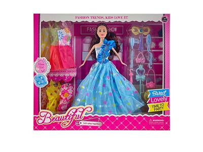 11.5寸实身活手婚纱芭比带打扮吸塑配件吊裙配件 - OBL10402998