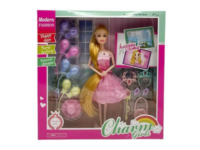 11.5寸实身9关节时装芭比带气球帽子吸塑配件和打扮吸塑配件 - OBL10403011