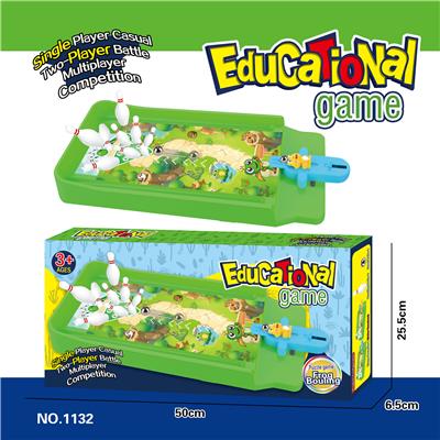 儿童桌游益智玩具二人对战亲子互动空间思维训练青蛙保龄球 - OBL10403046