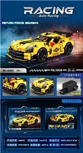 DIY拼装积木 克尔维特回力车 - OBL10403104