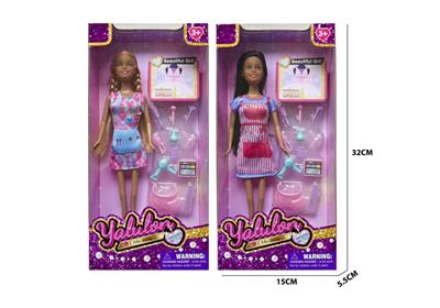 11.5寸实身棕色肤时尚娃娃/2款混装 - OBL10403493