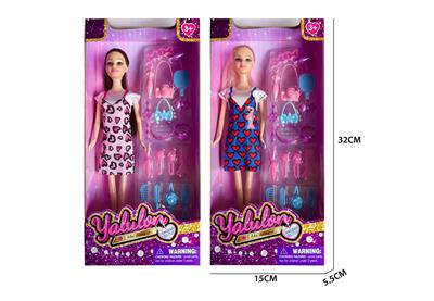 11.5寸实身时尚娃娃/2款混装 - OBL10403518