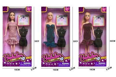 11.5寸实身时尚娃娃/3款混装 - OBL10403521