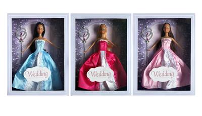 11.5寸实身棕色肤婚纱娃娃/3款混装 - OBL10403528