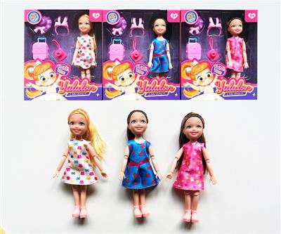 5寸实身关节时尚娃娃/3款混装 - OBL10403535