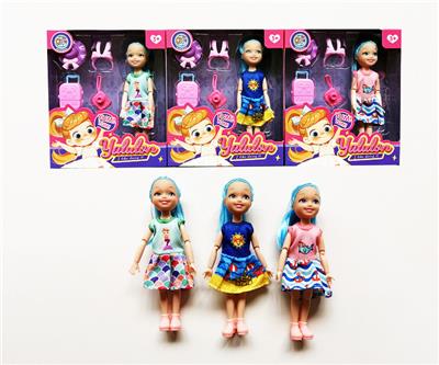 5寸实身关节时尚娃娃/3款混装 - OBL10403536