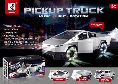 电动喷雾仿真特斯拉（灯光，音乐） - OBL10403654