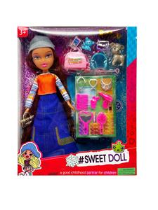 OMG  BRATZ 系列10寸大脚大腿实身毛绒大头贝兹娃娃饰品8件套装宠物套装7件套带钻石包 - OBL10403931