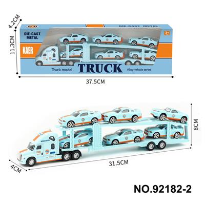 美式双层平板拖车 - OBL10404006