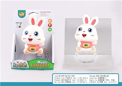 卡通音乐兔子摇铃 - OBL10404693