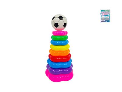 9层花型彩虹套圈（足球) - OBL10406948