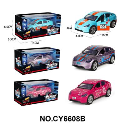 1:36回力合金车
电车特斯拉厂版海湾蓝/红/紫灰三色混装 - OBL10408418