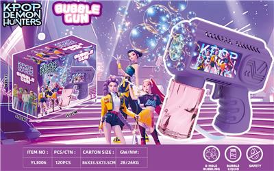 猎魔女团8孔电动灯光泡泡枪 - OBL10411349