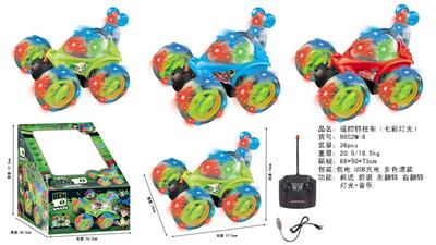 灯光音乐遥控特技车
（七彩灯光/圆座椅） - OBL10411406