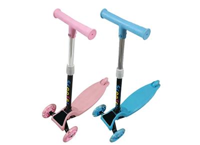 三轮滑板车PU轮带灯折叠可调高低 - OBL10411471