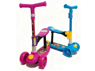 PU三轮滑板车三合一带灯 - OBL10411482