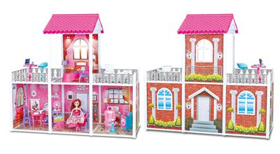 别墅DIY自由拼接 拼装别墅DIY别墅过家家别墅屋芭比别墅公主别墅套装 - OBL10411748