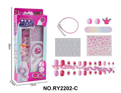 DIY美甲套装（指甲贴片+潘多拉手串+美甲贴+指甲锉） - OBL10411855