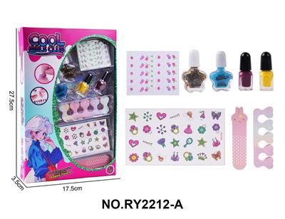 DIY美甲套装（指甲油+纹身贴+指甲锉+3D美甲贴+分趾器） - OBL10411876