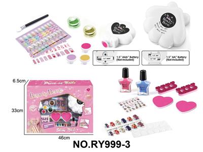 美甲套装带电动烘干机 (2xAA,不包)和电动磨甲器 (1xAAA,不包） - OBL10411908