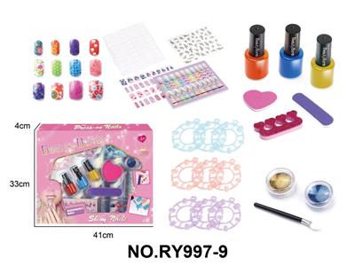 女孩美甲套装配假指甲贴片 - OBL10411927