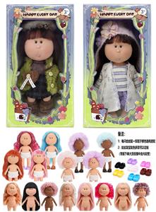 爆款正版一比一10寸全搪胶西班牙MIA土豆娃娃公仔（2款混装） - OBL10412130