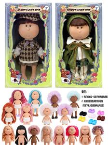 爆款正版一比一10寸全搪胶西班牙MIA土豆娃娃公仔（2款混装） - OBL10412132