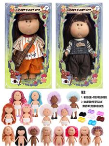 爆款正版一比一10寸全搪胶西班牙MIA土豆娃娃公仔（2款混装） - OBL10412135