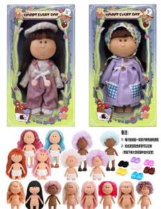 爆款正版一比一10寸全搪胶西班牙MIA土豆娃娃公仔（2款混装） - OBL10412137
