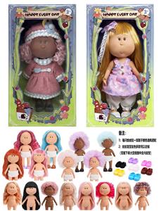 爆款正版一比一10寸全搪胶西班牙MIA土豆娃娃公仔（2款混装） - OBL10412146