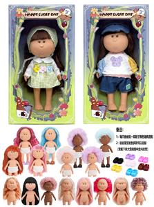 爆款正版一比一10寸全搪胶西班牙MIA土豆娃娃公仔（2款混装） - OBL10412147