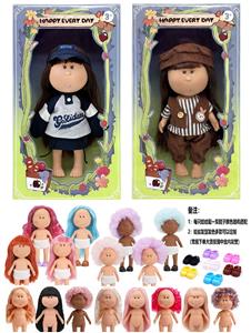 爆款正版一比一10寸全搪胶西班牙MIA土豆娃娃公仔（2款混装） - OBL10412149