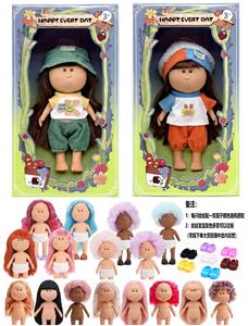 爆款正版一比一10寸全搪胶西班牙MIA土豆娃娃公仔（2款混装） - OBL10412153