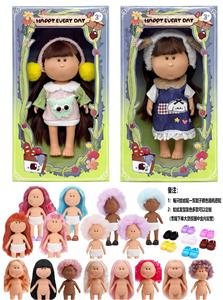 爆款正版一比一10寸全搪胶西班牙MIA土豆娃娃公仔（2款混装） - OBL10412156