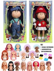 爆款正版一比一10寸全搪胶西班牙MIA土豆娃娃公仔（2款混装） - OBL10412157