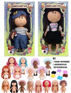 爆款正版一比一10寸全搪胶西班牙MIA土豆娃娃公仔（2款混装） - OBL10412161