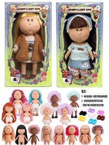 爆款正版一比一10寸全搪胶西班牙MIA土豆娃娃公仔（2款混装） - OBL10412162